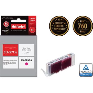Cartucho de Tinta Magenta Activejet ACC-571MNX - Alto Rendimiento - Tinta Cartucho de Tinta Magenta Activejet ACC-571MNX - Alto Rendimiento - Tinta