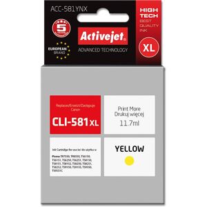 Cartouche d'encre Jaune Activejet ACC-581YNX - Haute Capacité, Original, pour Canon Cartouche d'encre Jaune Activejet ACC-581YNX - Haute Capacité, Original, pour Canon
