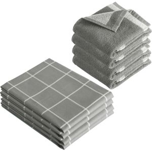 Byrklund Grijze Keuken- en Theedoekenset - 8 stuks Byrklund Grijze Keuken- en Theedoekenset - 8 stuks