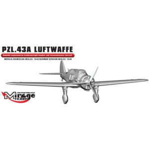 Modèle Mirage Hobby PZL.43A Luftwaffe WWII Échelle 1:48 - Publicité Modèle Mirage Hobby PZL.43A Luftwaffe WWII Échelle 1:48 - Publicité