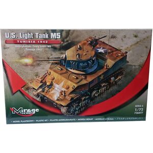 Maquette Mirage U.S.Light M5 TUNISIA 1942 - Échelle 1/72 - Publicité Maquette Mirage U.S.Light M5 TUNISIA 1942 - Échelle 1/72 - Publicité