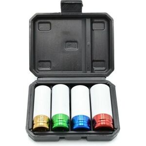 Sada rázových hlavic GEKO - 4 velikosti 17-22mm - Ocel Sada rázových hlavic GEKO - 4 velikosti 17-22mm - Ocel