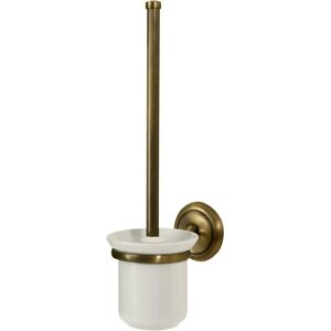 Bisk Ecru Retro Bathroom Antique Brass Wall Mounted Ceramics Cup - Toilet Cleaning Brush Bisk Ecru Retro Bathroom Antique Brass Wall Mounted Ceramics Cup - Toilet Cleaning Brush