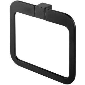 Bisk Wall Towel Ring - Black Powder Coated Zamak - Wall-mounted Bathroom Accessory Bisk Wall Towel Ring - Black Powder Coated Zamak - Wall-mounted Bathroom Accessory