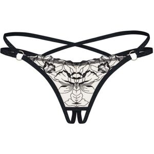 Obsessive Vila Blanes String Otevřená - Černá - M/L Obsessive Vila Blanes String Otevřená - Černá - M/L
