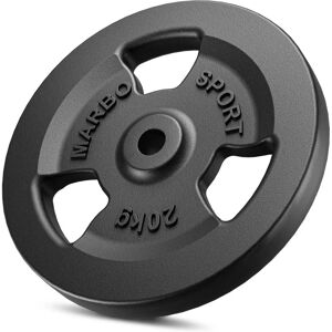 Piastre di peso in ghisa da 20 kg con foro da 31mm - Marbo Sport Piastre di peso in ghisa da 20 kg con foro da 31mm - Marbo Sport