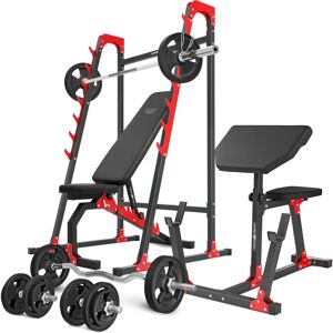 Marbo Sport Verstellbares Heimfitness-Set - 83kg Gewichte & Halterungen Marbo Sport Verstellbares Heimfitness-Set - 83kg Gewichte & Halterungen