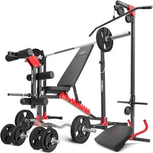 Set de antrenament la domiciliu ajustabil Marbo Sport cu bancă și greutăți Set de antrenament la domiciliu ajustabil Marbo Sport cu bancă și greutăți