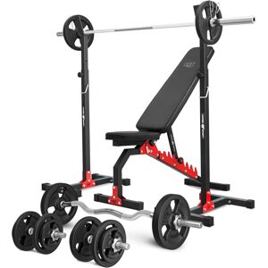 Set de Greutăți Reglabile Marbo Sport - Banc, Suporturi & Bare Set de Greutăți Reglabile Marbo Sport - Banc, Suporturi & Bare