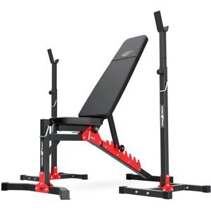 Set banc ajustabil și suporturi pentru barbell - Marbo Sport Set banc ajustabil și suporturi pentru barbell - Marbo Sport