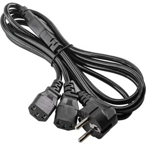 Akyga AK-PC-04A Stromkabel - 1,8 m - Schwarz - CEE7/7 auf 2 x C13 - Duale Stromversorgung Akyga AK-PC-04A Stromkabel - 1,8 m - Schwarz - CEE7/7 auf 2 x C13 - Duale Stromversorgung