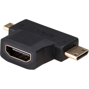 Akyga AK-AD-23 HDMI Adapter - Mini HDMI naar Micro HDMI - Zwart Akyga AK-AD-23 HDMI Adapter - Mini HDMI naar Micro HDMI - Zwart