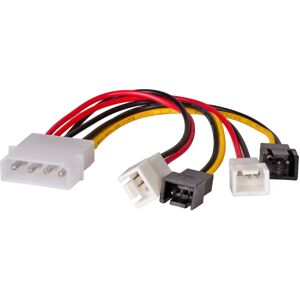 Akyga Wit SATA Kabel 0,15m - Molex 4-polig naar 3-polig Akyga Wit SATA Kabel 0,15m - Molex 4-polig naar 3-polig