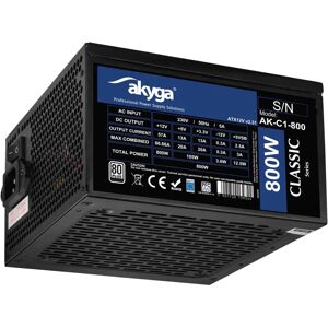 Akyga AK-C1-800 Surse de alimentare - 800 W, Negru, Ventilator 12cm Akyga AK-C1-800 Surse de alimentare - 800 W, Negru, Ventilator 12cm
