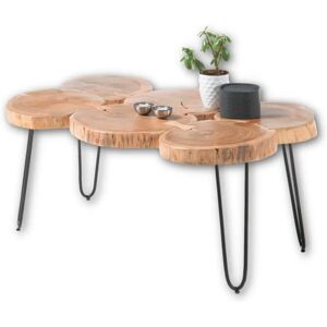 HBZ Cole - Massiv Akazien Kaffee Tisch - 100x65cm - Modernes Design HBZ Cole - Massiv Akazien Kaffee Tisch - 100x65cm - Modernes Design