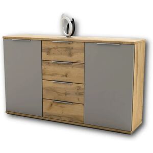 SCHLAFKONTOR Capri Sideboard - 150x90x38 cm, 4 Schubladen, grau SCHLAFKONTOR Capri Sideboard - 150x90x38 cm, 4 Schubladen, grau