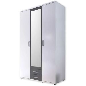 SCHLAFKONTOR Hanau Kleiderschrank - 3 Türen, 3 Einlegeböden, 1 Kleiderstange SCHLAFKONTOR Hanau Kleiderschrank - 3 Türen, 3 Einlegeböden, 1 Kleiderstange