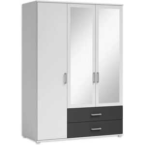 SCHLAFKONTOR Ivar Kleiderschrank - 3-türig, Spiegel, Melamin SCHLAFKONTOR Ivar Kleiderschrank - 3-türig, Spiegel, Melamin