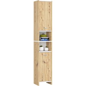 Armoire de salle de bain AKORD Beti Quercia Artisan - Économiseur d'espace, Matériaux de haute qualité, Design élégant - Publicité Armoire de salle de bain AKORD Beti Quercia Artisan - Économiseur d'espace, Matériaux de haute qualité, Design élégant - Publicité