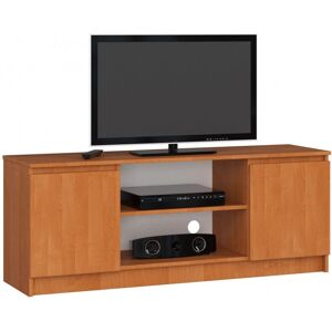 Meuble TV AKORD 140cm avec 2 étagères - Rangement multimédia moderne - Publicité Meuble TV AKORD 140cm avec 2 étagères - Rangement multimédia moderne - Publicité
