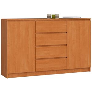 Comò AKORD Marrone - Moderno con 4 Cassetti e 2 Ante Comò AKORD Marrone - Moderno con 4 Cassetti e 2 Ante