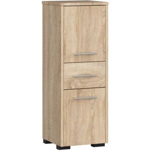 Armario de Baño Roble AKORD - Moderno con 2 Puertas, 1 Cajón - 85cm Armario de Baño Roble AKORD - Moderno con 2 Puertas, 1 Cajón - 85cm