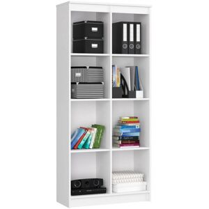 Libreria Ufficio AKORD Bianca - 8 Ripiani, 80x35x180cm - Mobili Moderni Libreria Ufficio AKORD Bianca - 8 Ripiani, 80x35x180cm - Mobili Moderni