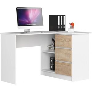 AKORD Eckschreibtisch Weiß Eiche - Büro/Studium AKORD Eckschreibtisch Weiß Eiche - Büro/Studium