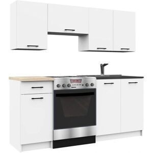 Set de Cocina AKORD Olivia - Modular, Blanco y Sonoma - Pequeño Set de Cocina AKORD Olivia - Modular, Blanco y Sonoma - Pequeño