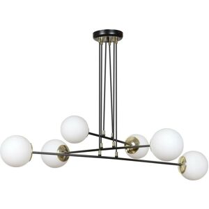 Emibig Lighting Ognis Schwarze Kugel Mehrarm Pendelleuchte - Deckenleuchte Emibig Lighting Ognis Schwarze Kugel Mehrarm Pendelleuchte - Deckenleuchte