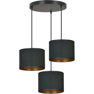 Emibig Hilde Pendelleuchte 3x60W Schwarz/Gold 50cm - Deckenleuchte Emibig Hilde Pendelleuchte 3x60W Schwarz/Gold 50cm - Deckenleuchte