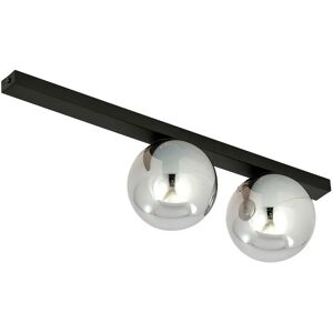 Emibig Lighting Emibig Fit Schwarze Globe Deckenleuchte - 2x E14 Emibig Lighting Emibig Fit Schwarze Globe Deckenleuchte - 2x E14