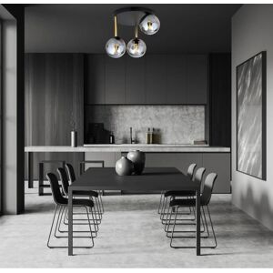 Emibig Dolce 1259/3 Plafondlamp - Zwart/Gold/Grafiet Emibig Dolce 1259/3 Plafondlamp - Zwart/Gold/Grafiet