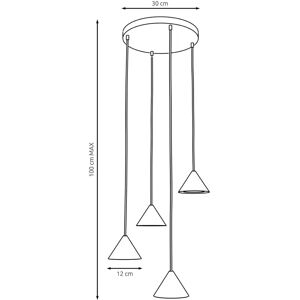 Elit Gouden 4-Licht Keuken Hanglamp - Hanglamp Elit Gouden 4-Licht Keuken Hanglamp - Hanglamp