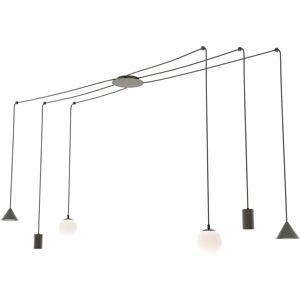 FUJI - 1349/6 - Zwart - Plafondlamp FUJI - 1349/6 - Zwart - Plafondlamp