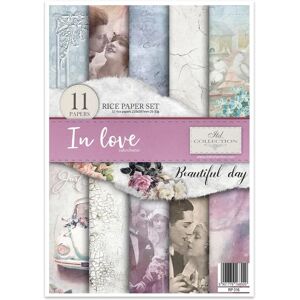 Itd Kreativt Pappersset - Rispapper Samling, In Love Itd Kreativt Pappersset - Rispapper Samling, In Love