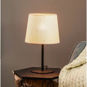 TK Lighting Chicago Table Lamp - Natural Linen, Black, E27 TK Lighting Chicago Table Lamp - Natural Linen, Black, E27