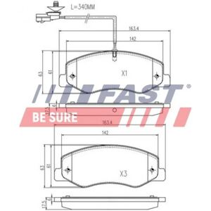 Vauxhall Opel Nissan Hinterachse Scheibenbremse Bremsbelagset - 18mm dick Vauxhall Opel Nissan Hinterachse Scheibenbremse Bremsbelagset - 18mm dick