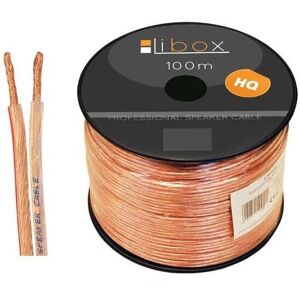 Libox LB0004 kabel głośnikowy - 100m, przezroczysty, 2x0,35mm Libox LB0004 kabel głośnikowy - 100m, przezroczysty, 2x0,35mm