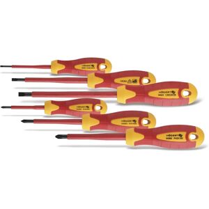 Högert 6V Electrician Screwdriver Set - S2 Steel, 1000V Högert 6V Electrician Screwdriver Set - S2 Steel, 1000V