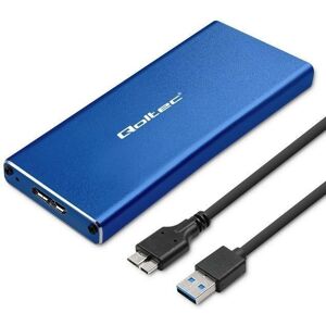 Boîtier aluminium Qoltec M.2 SSD - 2TB, Bleu, USB 3.0 - Stockage externe - Publicité Boîtier aluminium Qoltec M.2 SSD - 2TB, Bleu, USB 3.0 - Stockage externe - Publicité