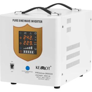Kemot Prosinus-2600/24 UPS Inverseur - Onde Sinusoïdale Pure 24V-230V 2600VA - Publicité Kemot Prosinus-2600/24 UPS Inverseur - Onde Sinusoïdale Pure 24V-230V 2600VA - Publicité