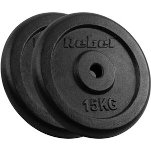 Conjunto de Pesas Rebel Active - 2x15kg, Diámetro 31mm, Disco Clásico Conjunto de Pesas Rebel Active - 2x15kg, Diámetro 31mm, Disco Clásico