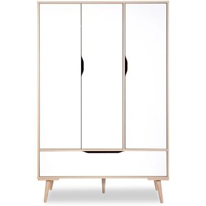 Szafa Sofie od Klups - 3 drzwi & 1 szuflada - Beżowa i Biała - 117x180cm Szafa Sofie od Klups - 3 drzwi & 1 szuflada - Beżowa i Biała - 117x180cm