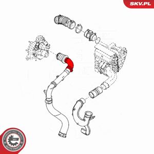 ESEN SKV - 43SKV281 - OEM 1065332S01 - Turbo-Schlauch ESEN SKV - 43SKV281 - OEM 1065332S01 - Turbo-Schlauch