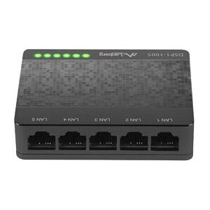 Switch Lanberg DSP1-1005 - 5 Porturi, Ethernet Gigabit, Negru/Gri Switch Lanberg DSP1-1005 - 5 Porturi, Ethernet Gigabit, Negru/Gri