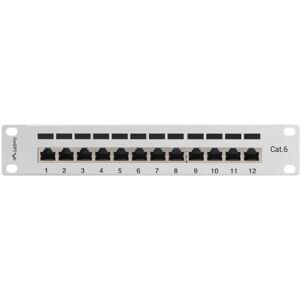 Lanberg PPF6-9012-S Patch Panel - Montaż w Szafie, Cat 6, STP, 12 Portów Lanberg PPF6-9012-S Patch Panel - Montaż w Szafie, Cat 6, STP, 12 Portów