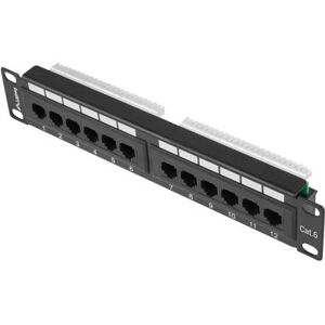 Panou de distribuție Lanberg PPU6-9012-B 12-porturi Categoria 6 UTP Panou de distribuție Lanberg PPU6-9012-B 12-porturi Categoria 6 UTP