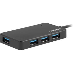 NATEC Moth Hub USB - 4 Puertos, 5000 Mbps, Negro NATEC Moth Hub USB - 4 Puertos, 5000 Mbps, Negro