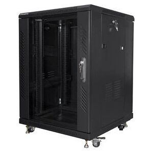 Armadio rack in acciaio Lanberg 15U - Autonomo - Nero Armadio rack in acciaio Lanberg 15U - Autonomo - Nero